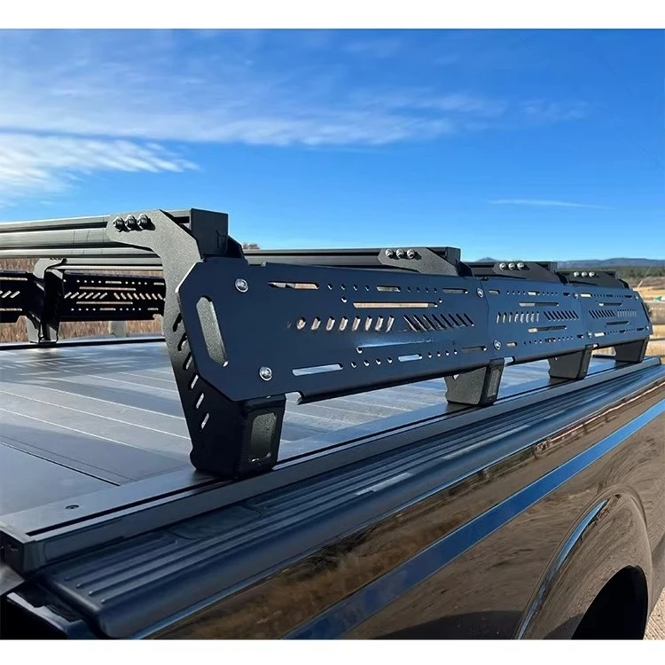 Full Size Truck Bed Overland Rack Land Frame Pickup Rear Bucket Custom Universal Anti-Roll Frame Roof Rack Adjustable Iron Bar