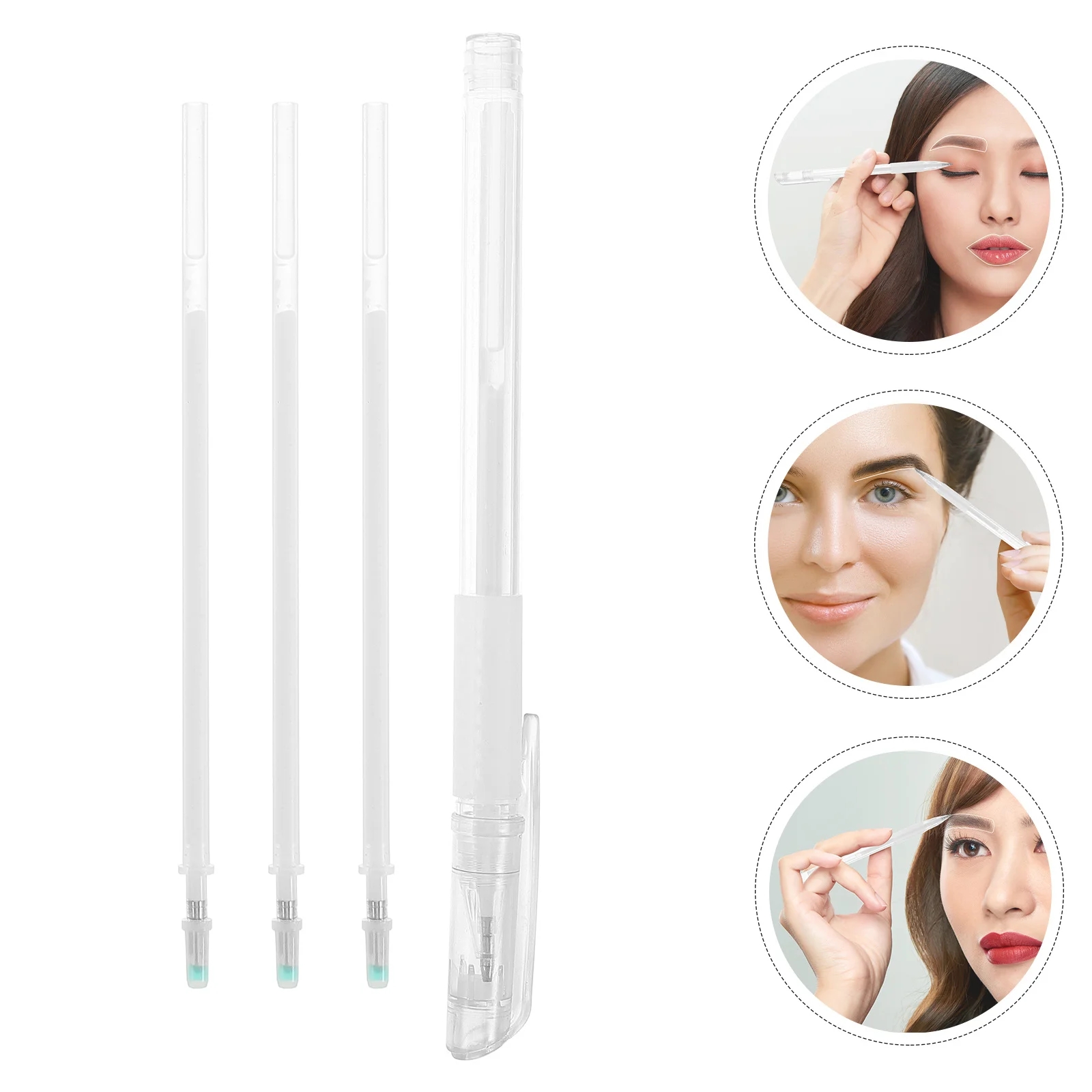 

1Set Skin Safe Eyebrow Mapping Pencil Ideal for Symmetrical Results Lightweight Portable for Anytime Practice Stencil Pen