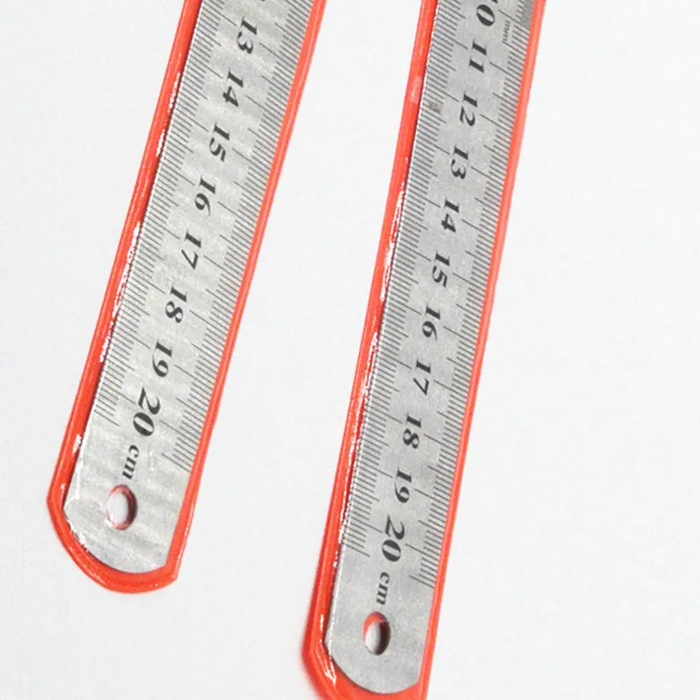 3Pcs Stainless Steel Straight Ruler Set 150Mm 200Mm 300Mm Double Scale Precision Drafting Tool for Students Architects Engineers