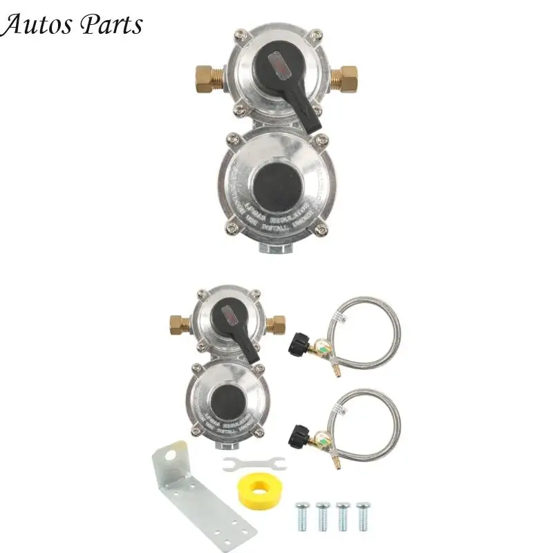 

57BA Double Port Propane Regulator for Caravans Stove Heater and Outdoor Barbecue Use