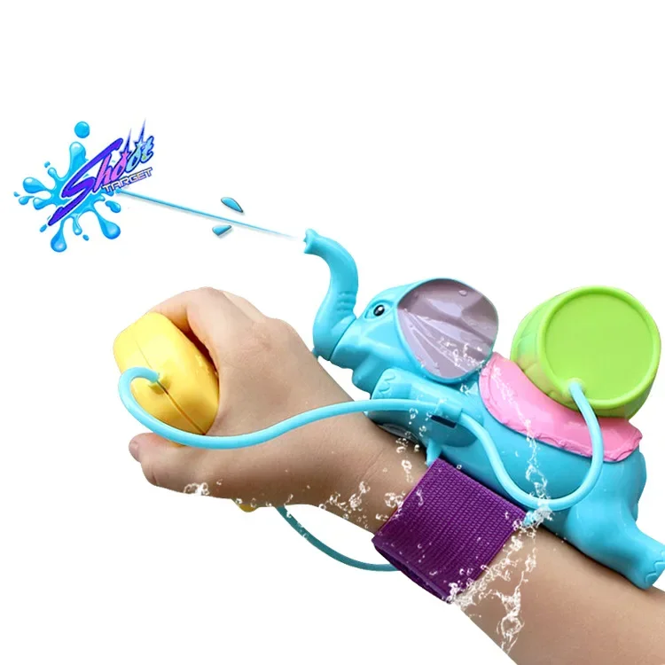 [Funny] Summer fun water gun battle game elephant water blaster gun toy playing water shooting game wrist Portable water gun toy