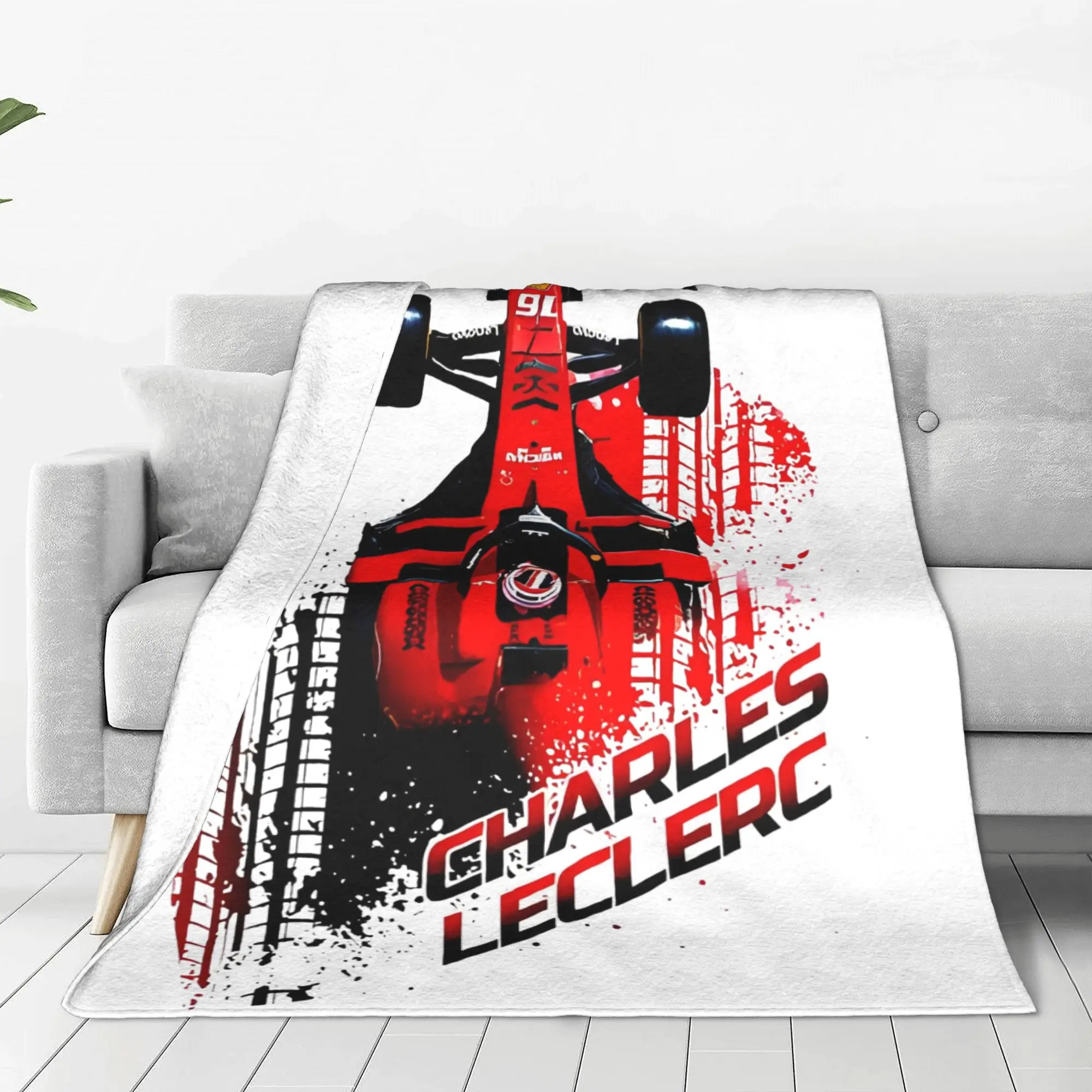 Moto Charles Motorcycle Racing 16 Blankets Leclercc Fuzzy Awesome Warm Throw Blankets for Home Restaurant Spring Autumn