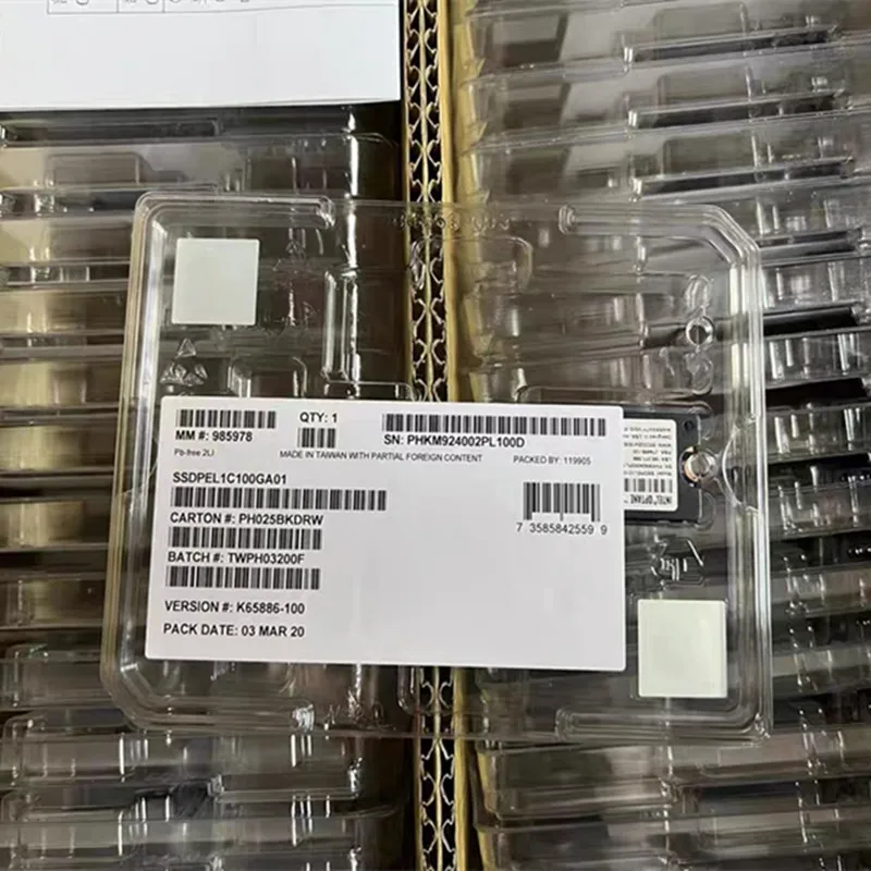 Original new For Intel SSD P4801X 100G 22110 M.2 PCIE NVME