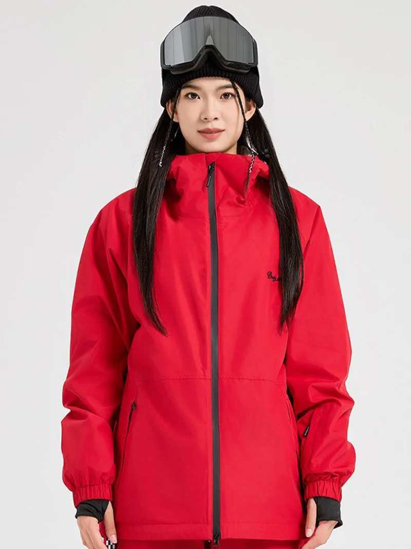 

DOOKSNOW Outdoor Winter Trendy Unisex Ski Jacket Windproof Waterproof Cotton-Padded Warm Snowboard Coat for Men And Women