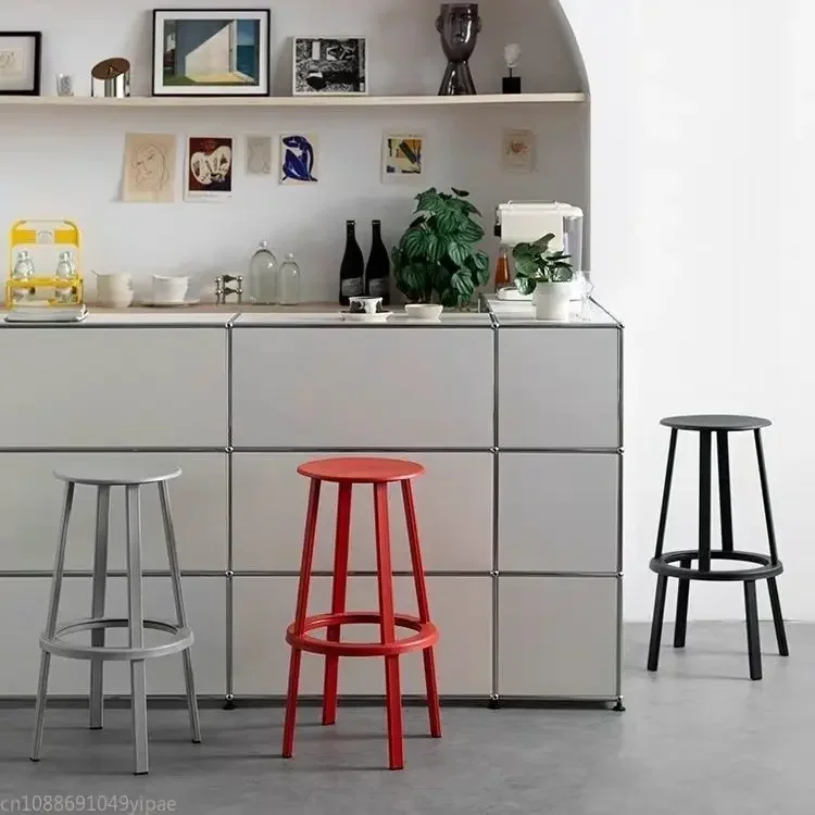 Nordic Rotating Bar Stool Chair Metal Counter Kitchen Stools Home Versatile Furniture Dining Chairs Barstools