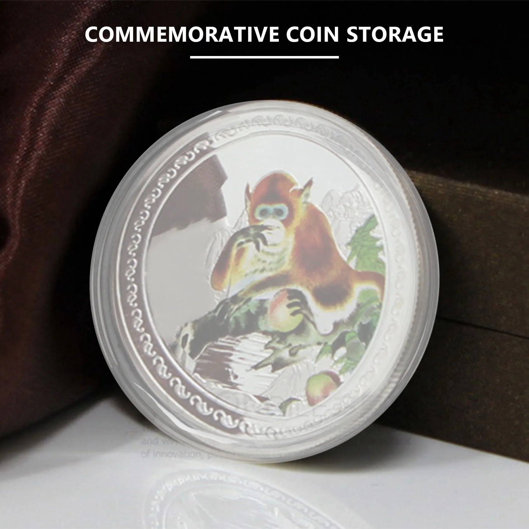 حامل كبسولات العملات المعدنية مقاس 46 مم A72Z وصندوق حماية لحامل العملات المعدنية لمستلزمات جمع العملات المعدنية (8 مقاسات، 30 قطعة)