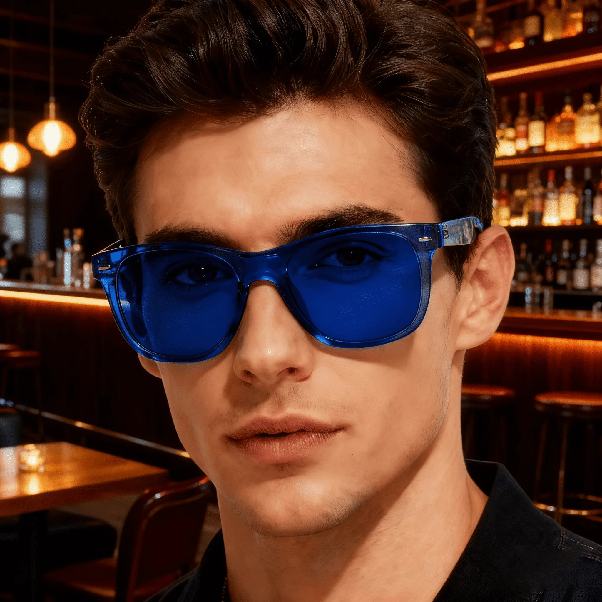 

10pcs Blue Color Therapy Mood Glasses Migraine Relief Chromotherapy Eyewear with Chakra Healing Lenses