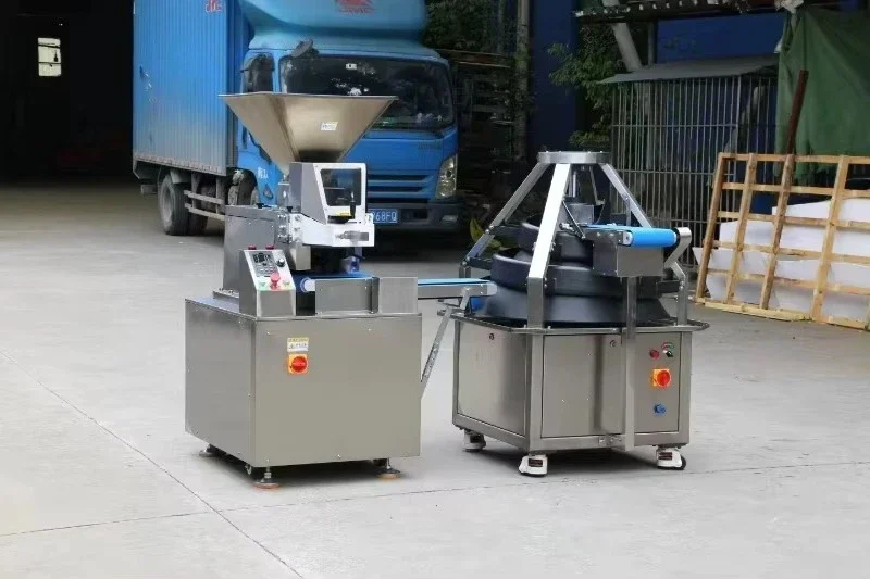 Automatic Conical Rounder Divider Machine for Bread Pizza Bun Dough Balls Grain Product Making Featuring Essential Motor Core