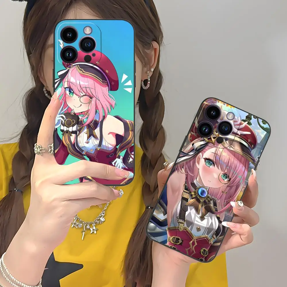 Game GI Charlotte Mobile Phone Case for iPhone 17 16 15 14 13 12 11 X XR XS 8 7 Air Pro Max Plus Mini Colorful Cover Cellphones