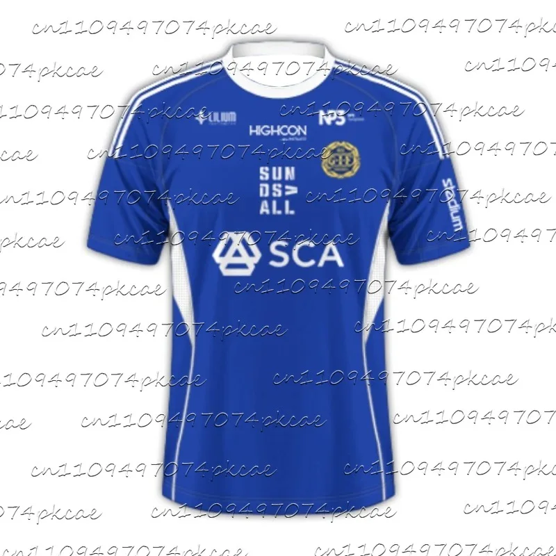 

Футбольная футболка Sundsvall, новая летняя дышащая быстросохнущая легкая спортивная футболка для мужчин и женщин, тренировочная одежда, модная уличная одежда