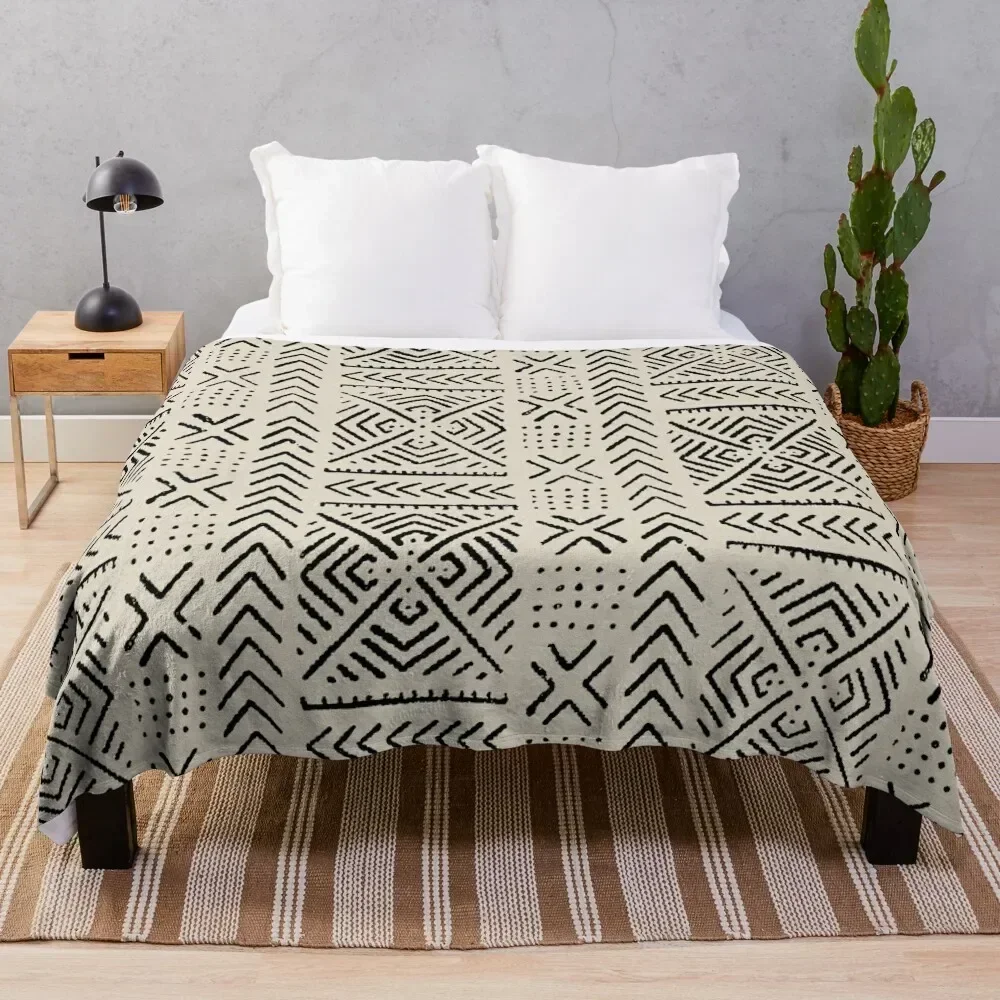 

Line Mud Cloth // Bone Throw Blanket Kid'S Comforter Blankets