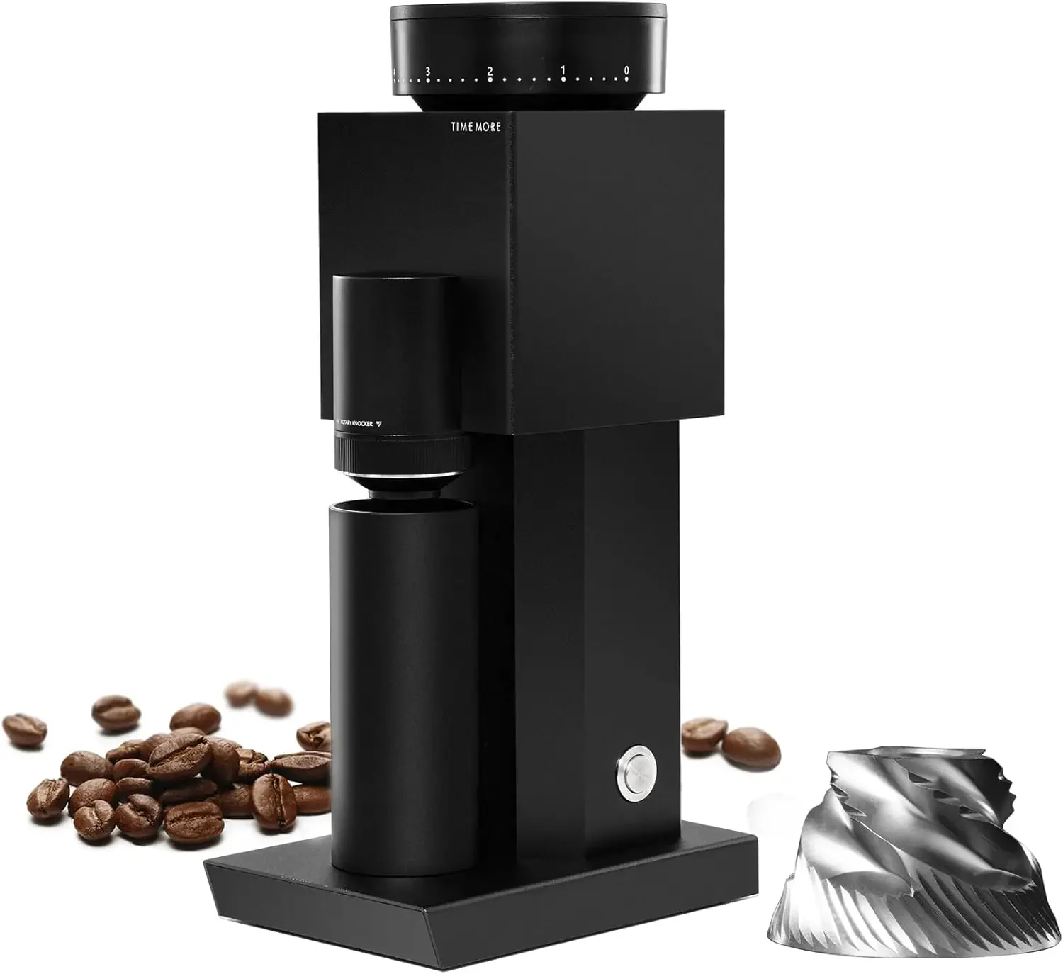 

Electric Coffee Grinder Adjustable Settings Motor Consistent Grind Stainless Steel Easy Clean Perfect Espresso Pour Over French