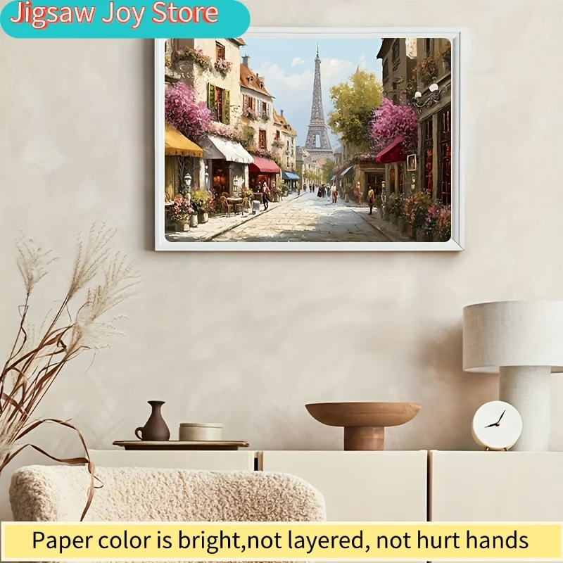 1 Box () Paris Puzzles Suitable for Adults: Eiffel Tower - Challenging Brain for Party Games, Family Activities, Travel-Themed