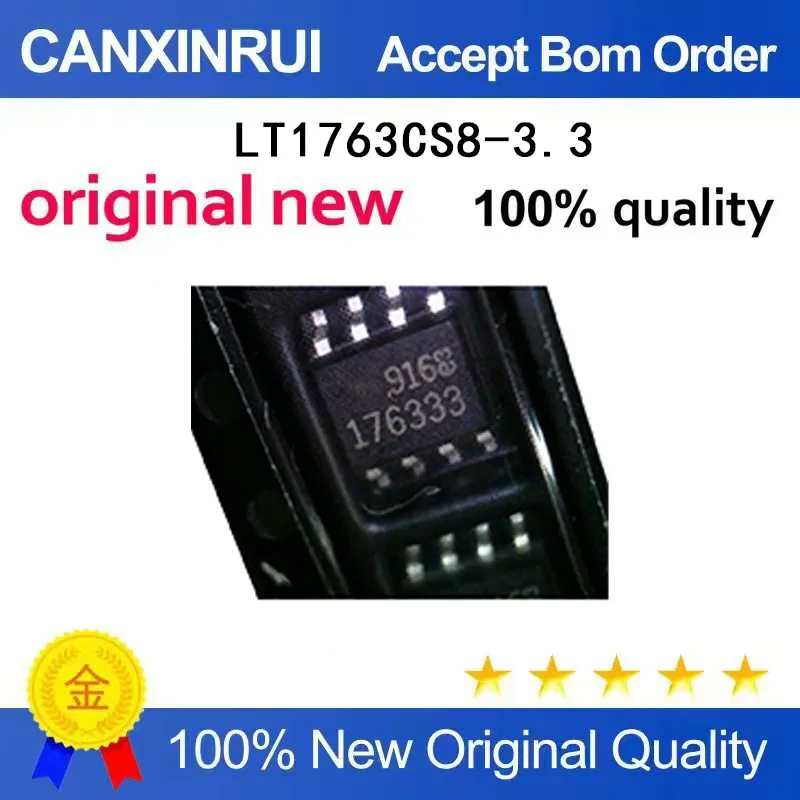 

(5-100 Pieces) Brand new original LT1763CS8-3.3 # TRPBF silk screen 176333 SOP-8 voltage conversion chip