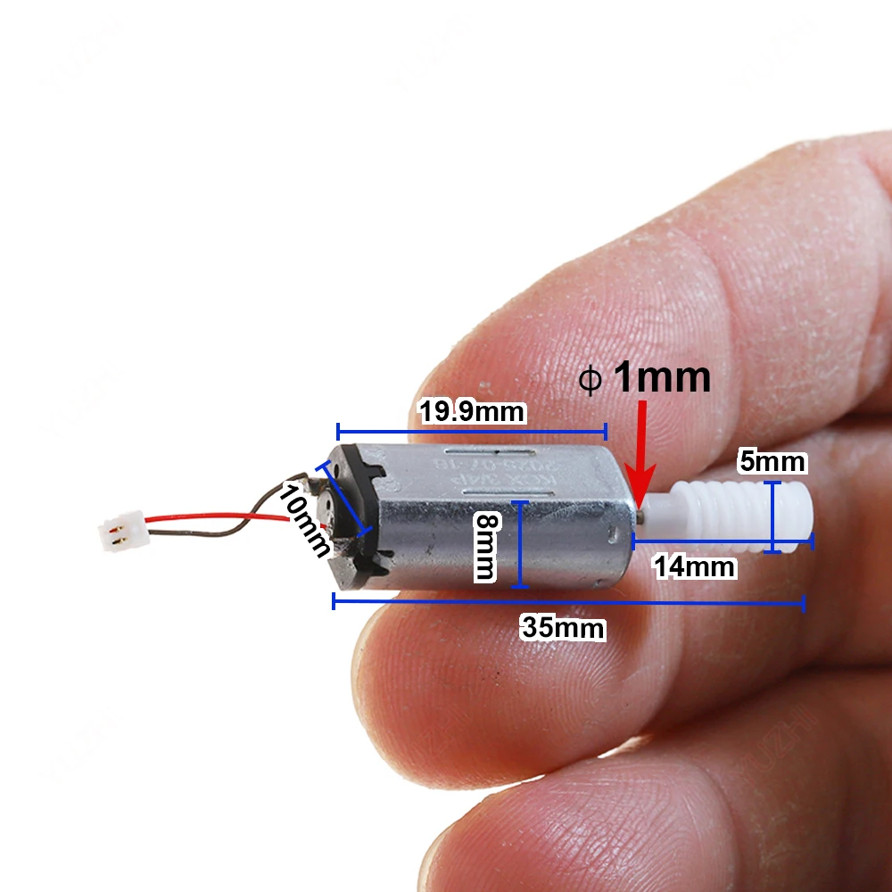 DC 3.7V 5V 7.2V 15000RPM High Speed Mini M30 Motor with Worn Gear High Torque Carbon Brush NdFeB Strong Magnetic Motor