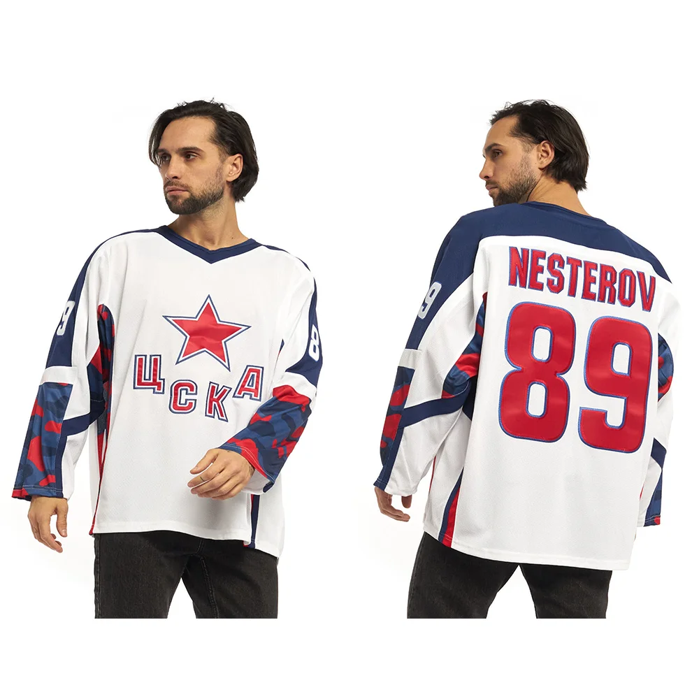 24/25 New Continental Hockey Russian Ice Hockey Training Jerseys Koszulki treningowe z długim rękawem Koszulki dla dorosłych 3D