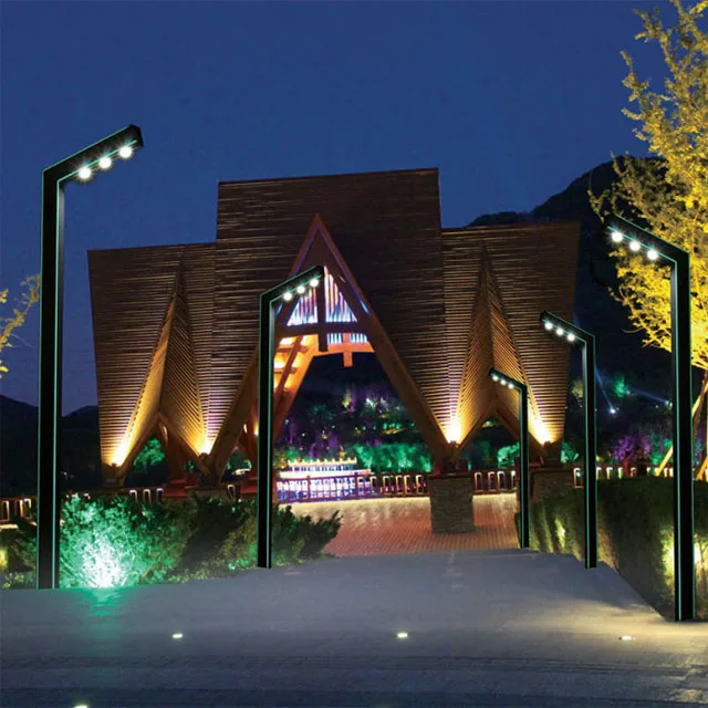 Professional Manufacture Outdoor Decorative Street Lamp Post 50W LED Garden Pole Light