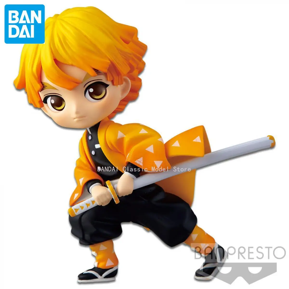 Bandai Banpresto Q Posket Demon Slayer Zenitsu Anime, original, modèle en boîte, tout neuf, non ouvert, spécial, en stock