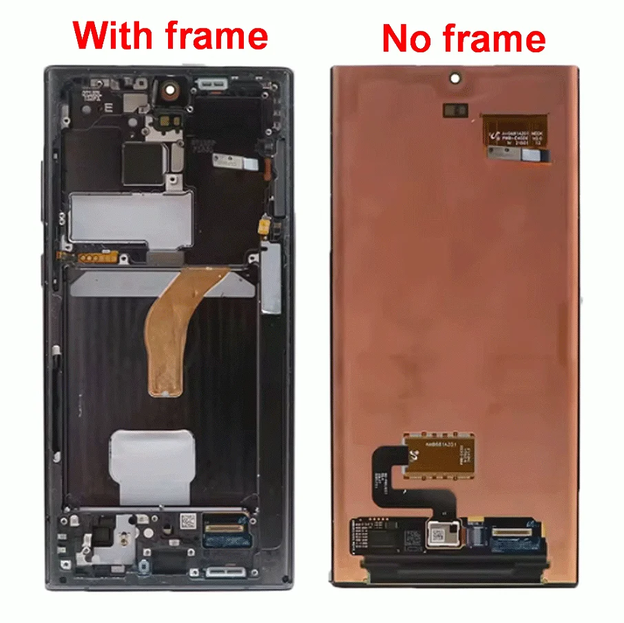 With defects LCD For Samsung Galaxy S22 Ultra 5G Lcd SM-S908 S908F S908U Display Touch Screen Digitizer Assembly Replacement