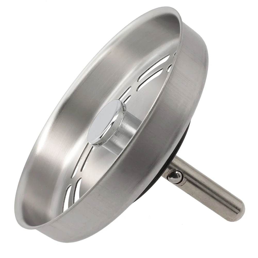 Kitchen Sink Waste Drain Filter Replacement Strainer with Rubber Seal for Basin Bath and Shower Drain Dirt Protection