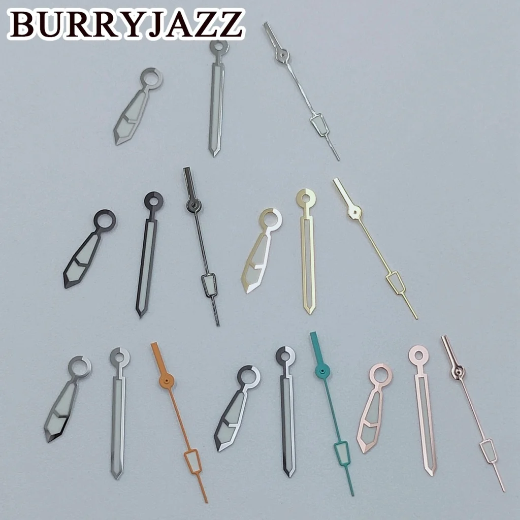 Burryjazz นาฬิกา4R36 4R35 NH38 NH36ของ NH35สีเงินทองคำสีกุหลาบสีทองสีแดงสีน้ำเงินสีเขียวมือสีเขียวเรืองแสง