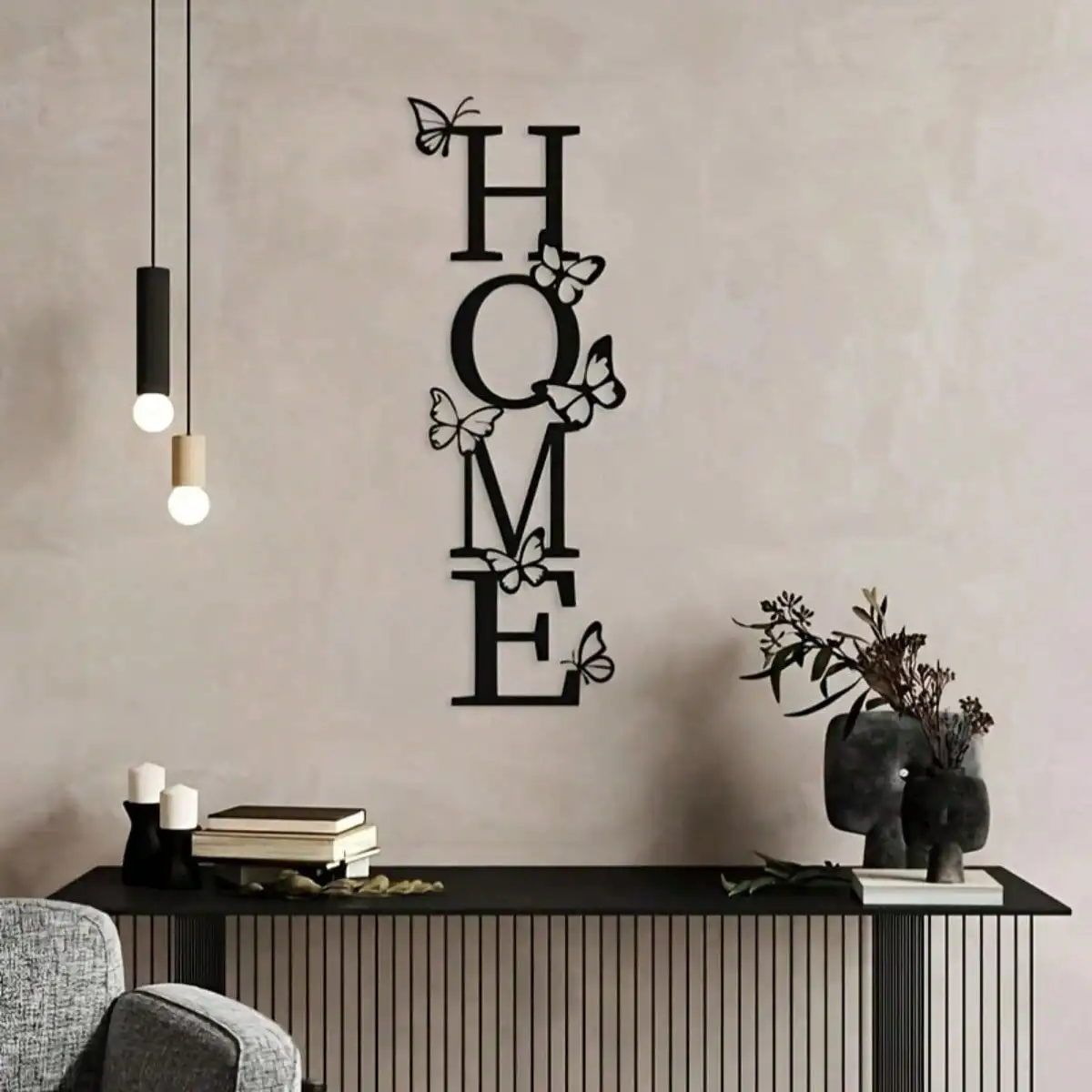 Butterfly Metal Wall Art Fade Resistant Modern Vertical Bedroom Bathroom Home Rustproof Iron Hanging Unique Decor Gift Ornament