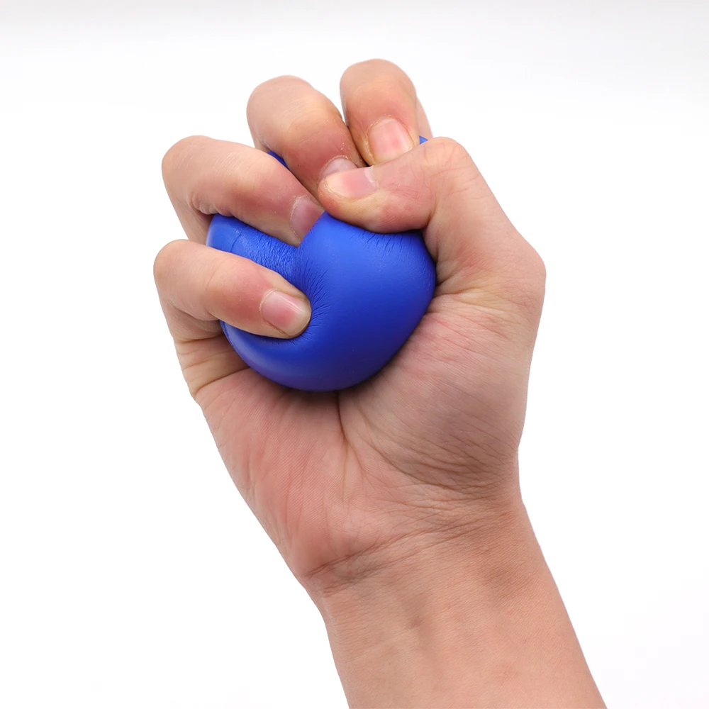 كرة تقوية القبضة لإعادة تأهيل اليد وتدريبات القوة، كرة تدليك إسفنجية مضادة للإجهاد للبالغين لاستعادة العضلات #5
