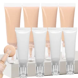 10-1pcs Cosmetic Soft Refillable Bottle Portable Travel Cream Packaging Accessories Plastic Liquid Foundation Empty Container