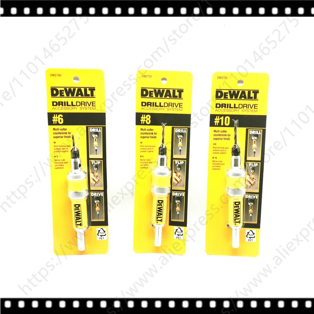 DEWALT #6#8#10 Drill/Drive Unit DW2700 DW2701 DW2702 6MM 8MM 10MM Wood Drilling Holes Driving Screws