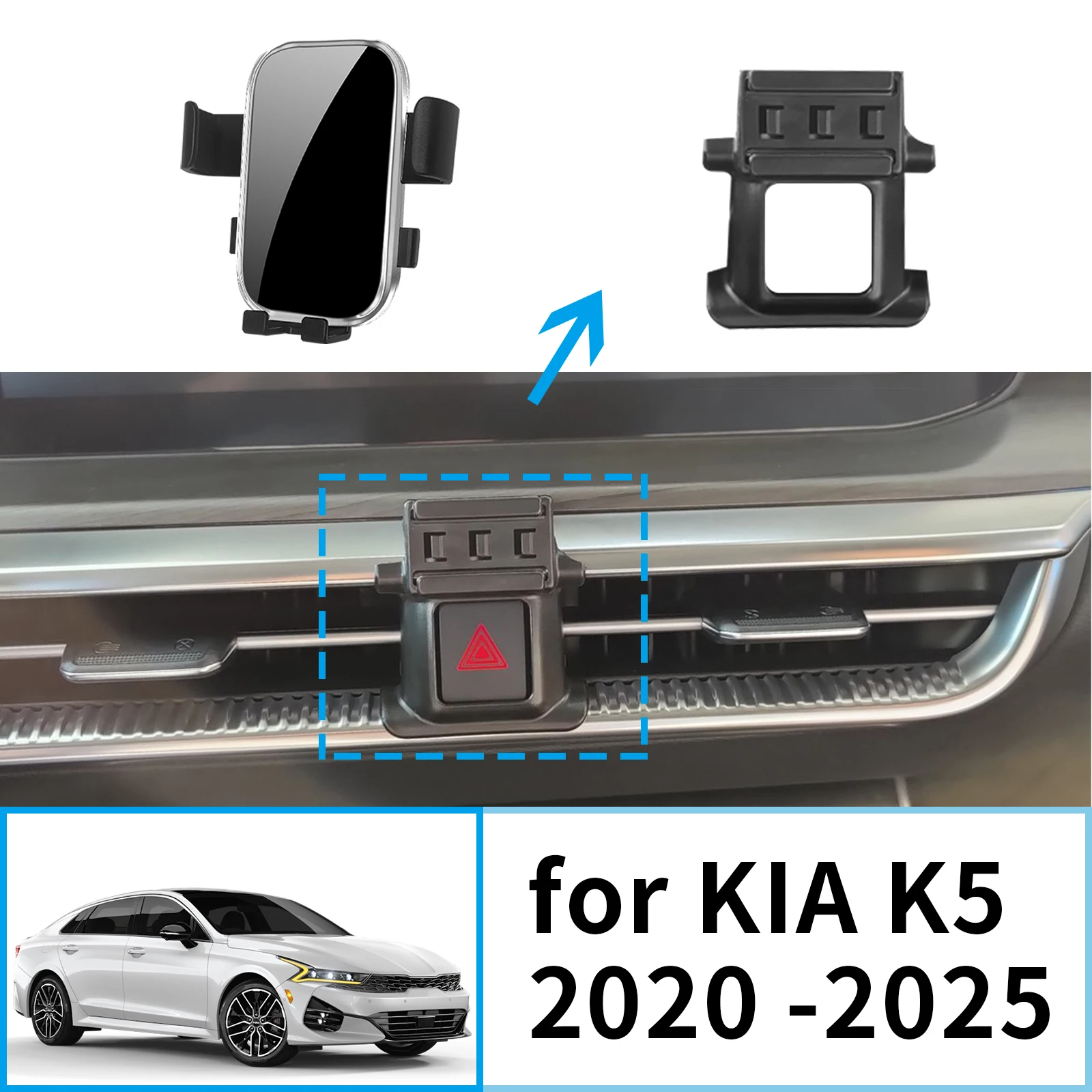 

Car Mobile Phone Holde GPS Bracket Navigation for KIA K5 2020 2021 2022 2023 2024 2025 Stand Auto Accessoriesr
