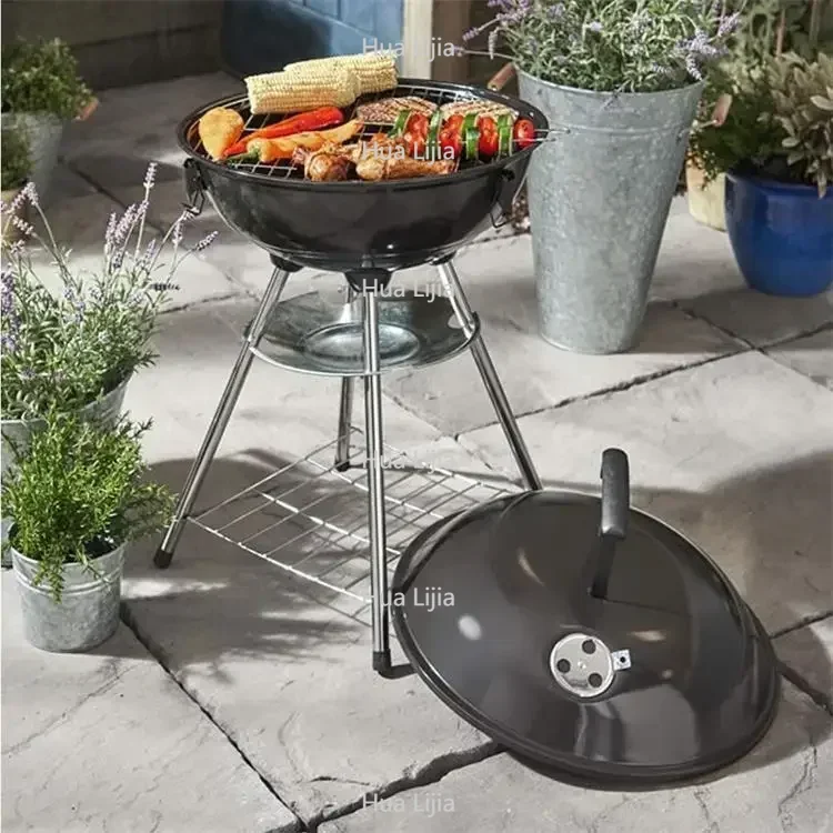 Outdoor BBQ Barbecue Stove Portable Barbecue Grill Apple Stove Charcoal Grilled Barbecue Stove Push-Pull 2023