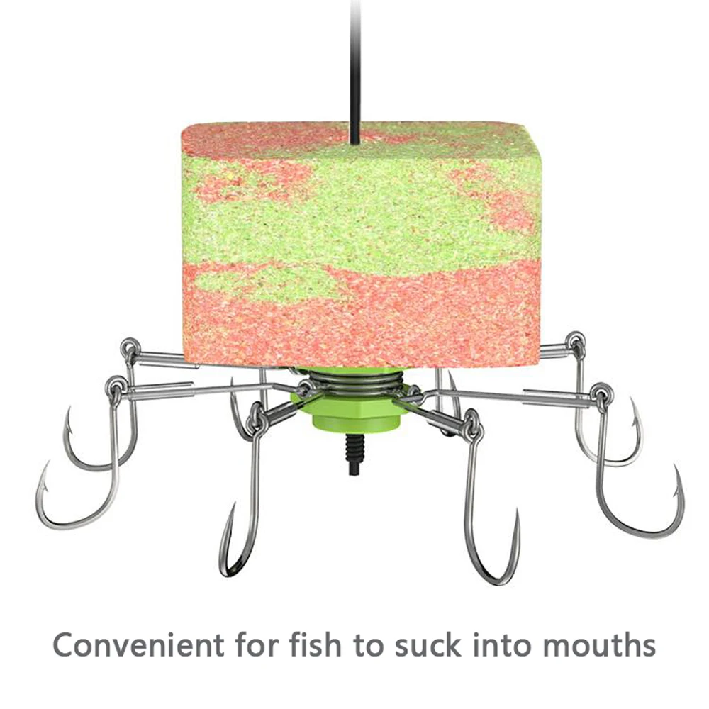 Crab Steel Flap Explosion Hooks 6/8 Claw for Square Bait Squid Fishhook Carbon Easy Carp Fishing Jig Hook Tackle Accessories