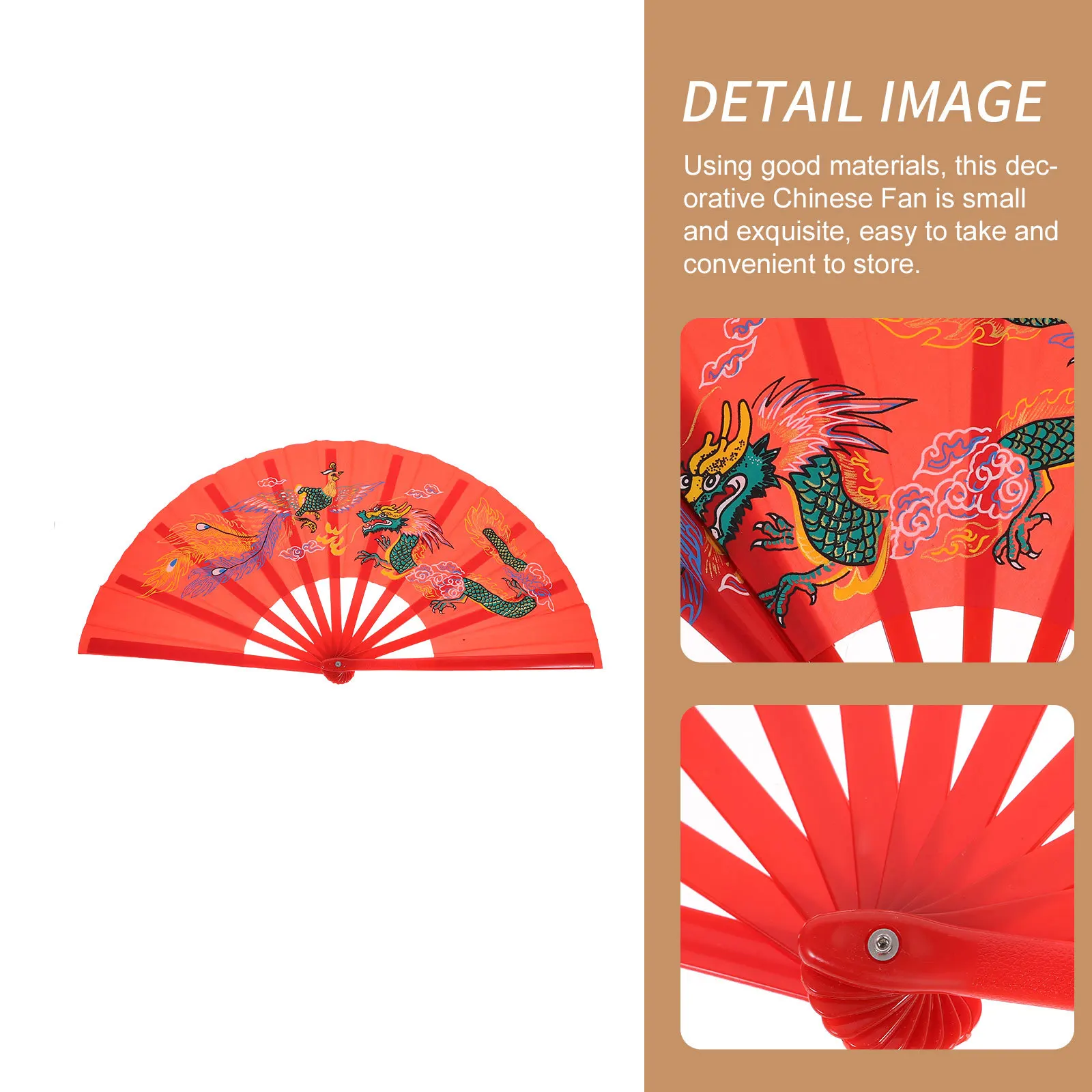 مروحة صينية قابلة للطي، صغيرة حمراء محمولة باليد، مروحة أداء الرقص المزخرفة، هدية حفلة المهرجان، هدية إبداعية