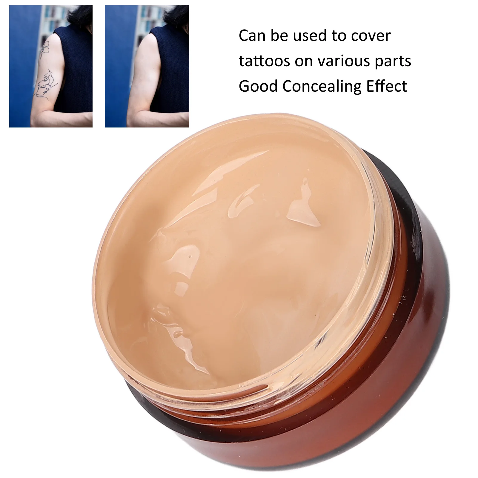 Tattoo Concealer Waterproof Lasting Freckle Scar Cover Cream Body Makeup Cosmetics Tattoo Cover Tool Body Foundation Makeup