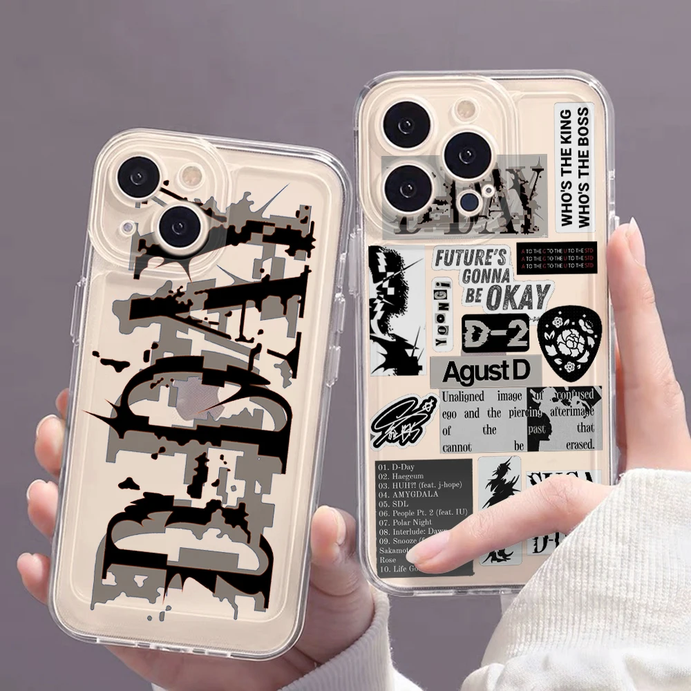 Fashion Suga D-DAY Phone Case for Samsung Galaxy A73 A72 A71 A55 A54 A53 A52 A51 A50 A35 A33 A32 A24 A23 A13 A14 4G 5G Cover