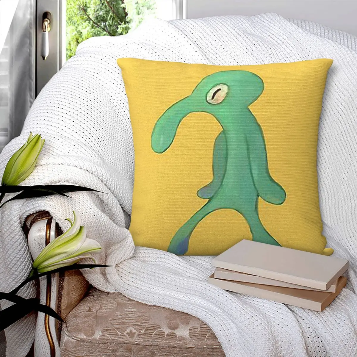 Bold And Brash Pin Butto Square Pillowcase Pillow Cover Polyester Cushion Decor Comfort Throw Pillow for Home Sofa