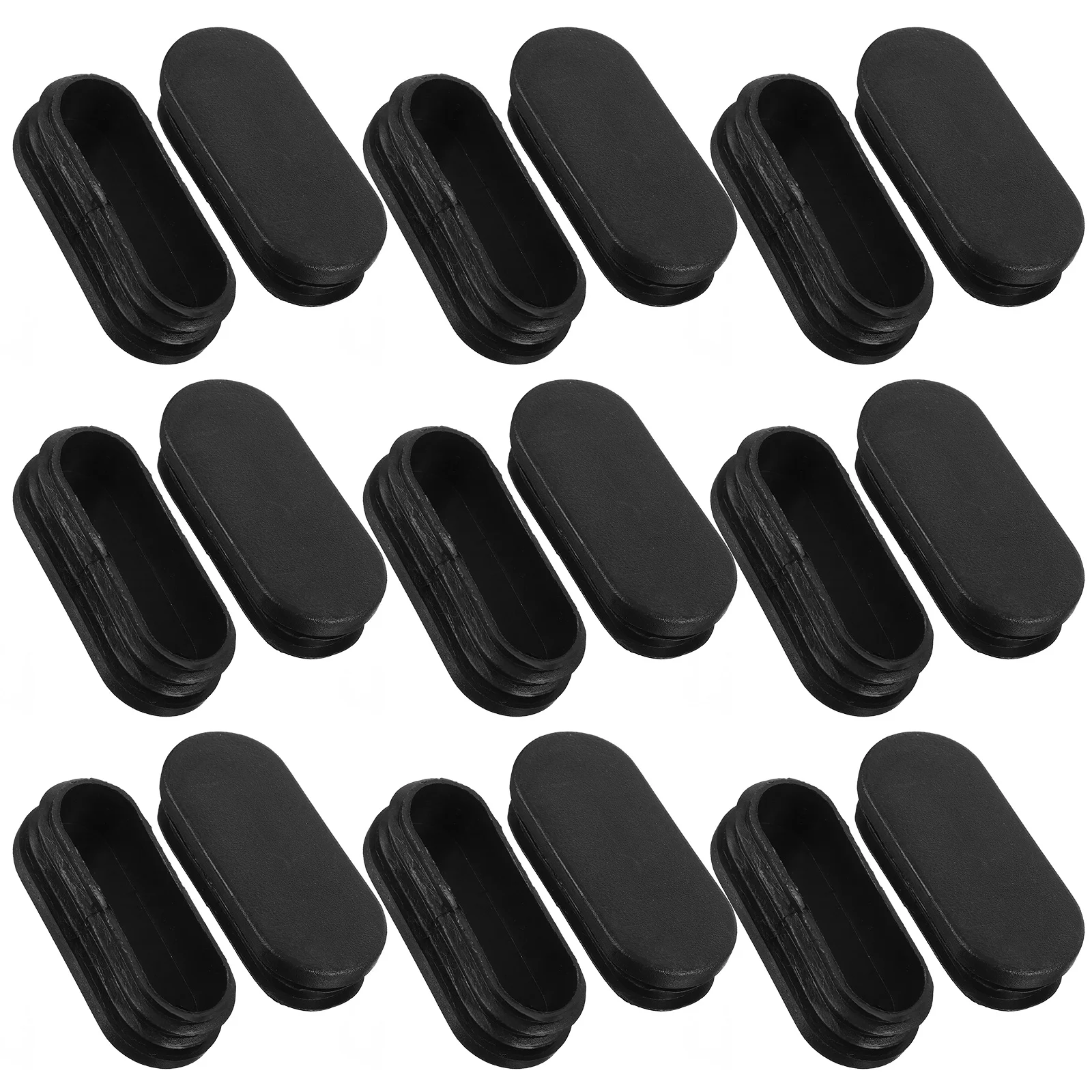 

20Pcs Chair Leg Caps Oval Patio Furniture Foot Covers Anti-Slip Table Leg Protectors Scratch Noise Floor Protection