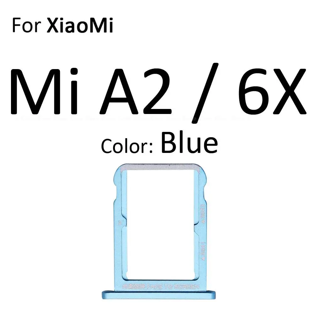 Sim Card / Micro SD Card Tray Socket Holder Slot Container Connector Adapter Reader Replacement Parts For XiaoMi Mi A2 Lite 6X