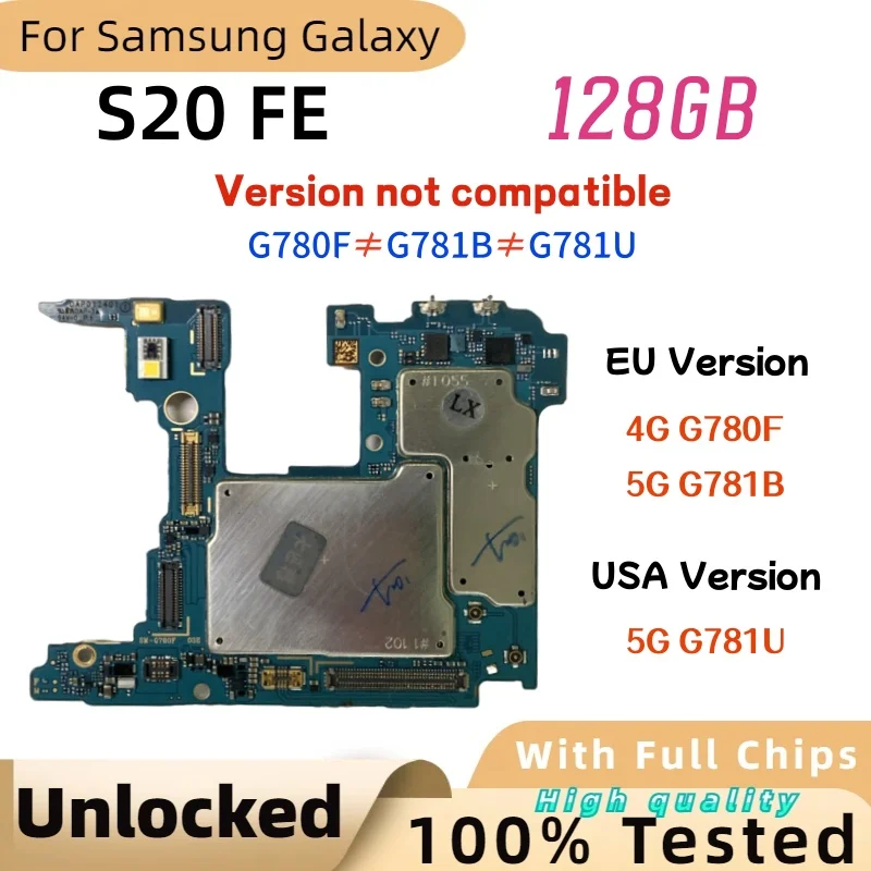100-working-for-samsung-galaxy-s20-fe-4g-g780f-g780-motherboard-unlocked-s20fe-5g-g781u-g781b-logic-board-with-full-chips