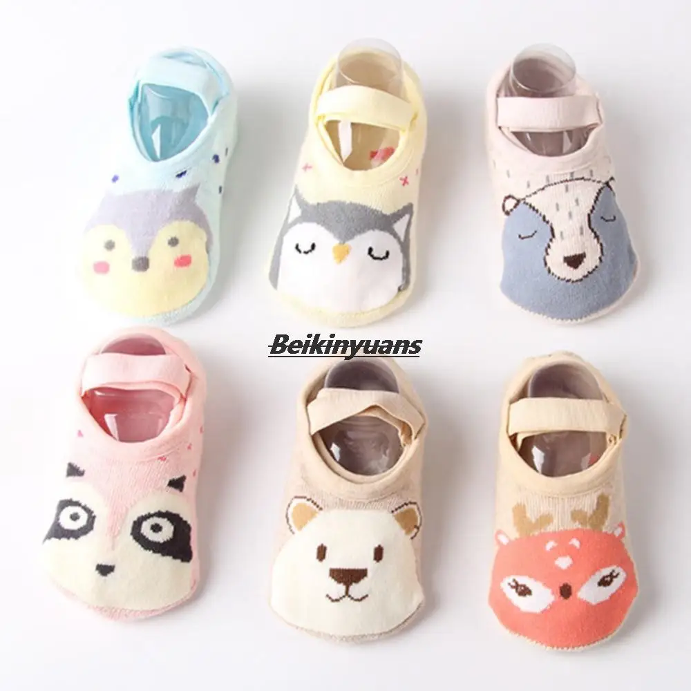 Baby Socks Anti Slip Newborn Cartoon Terry Cotton Children Autumn Winter Non-slip Socks Dispensing Hot Baby Socks