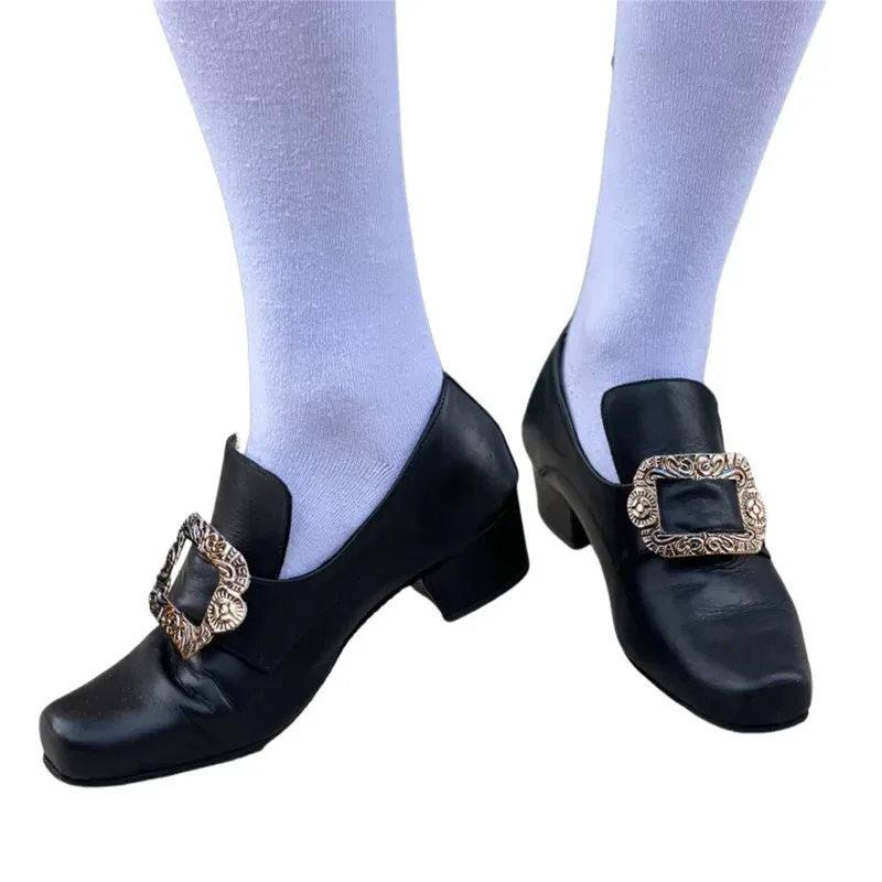 

qq273Men Victorian Vintage 18th Medieval Renaissance Cosplay Frock Shoes Noble Heels Mmarie Antoinette for Halloween