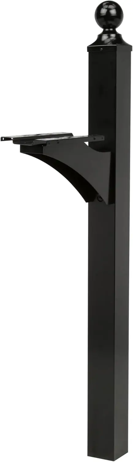 

Landover Aluminum Mailbox Post Black