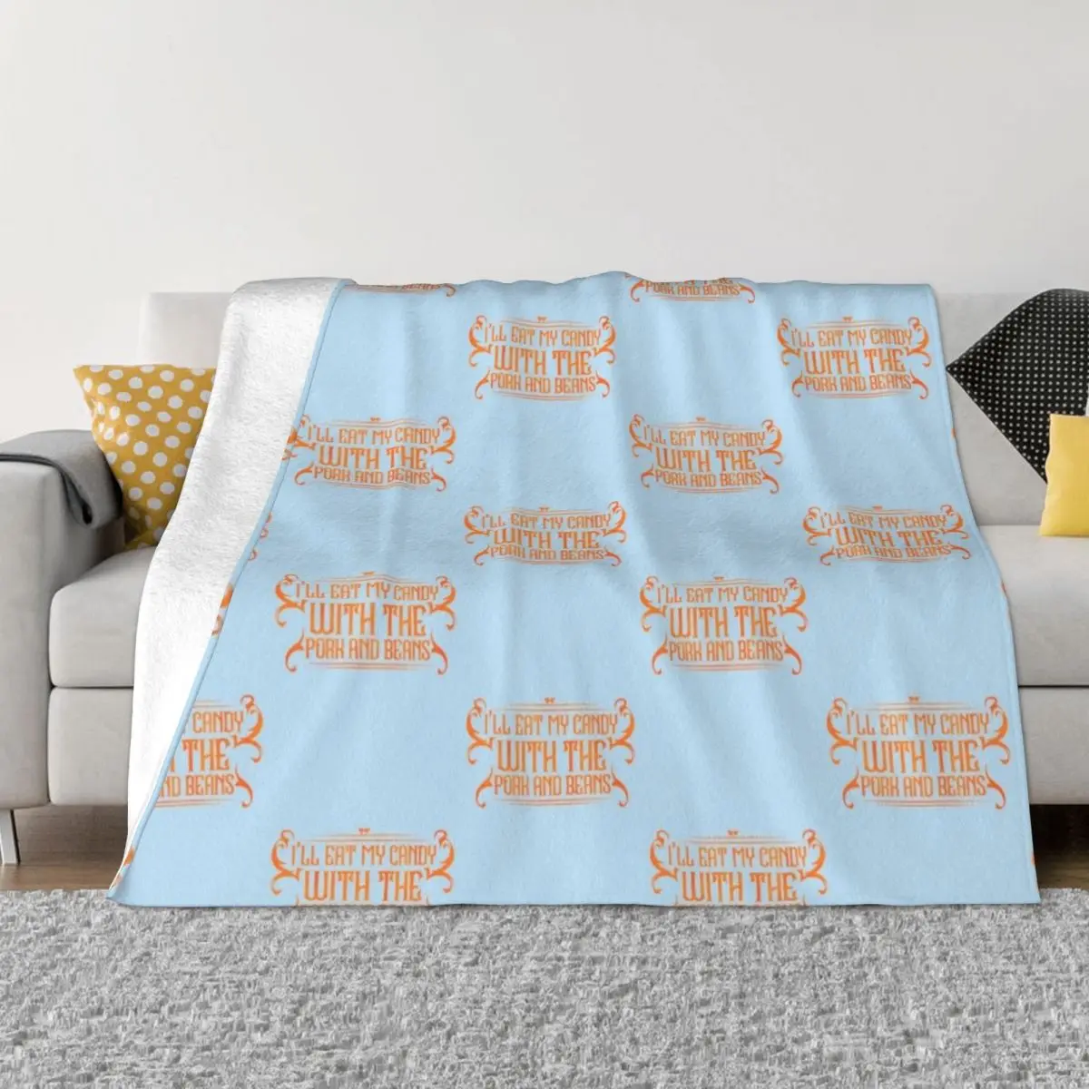 

Pork And Beans Weezer Tribute Premium Throw Blanket Summer blankets and throws for babies Hairys Blankets