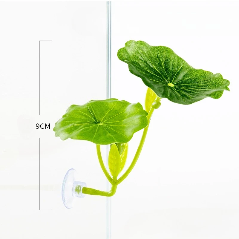Artificial Betta Leaf Hammock with Strong Suction Cup Stress Reducing Safe Landscape Decor for Fish Tank Aquarium