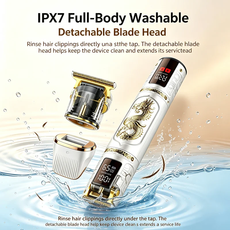 Men's Hair Trimmer - Professional Shaving Machine Hair Cutting Clipper for Barbers Men's Hair Cutter Razor for Precision Detaili gallery 4