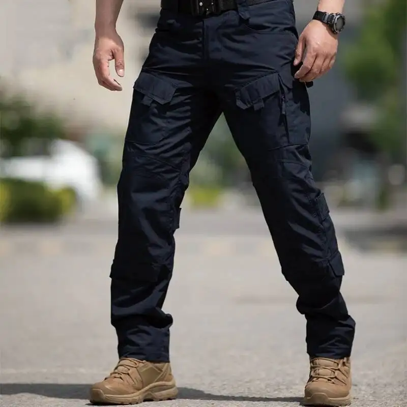 

Multi Pockets Work Tactical Outdoor Waterproof Wear Resistant Hiking Climbing Cargo Pants Men S Casual Straight Trousers