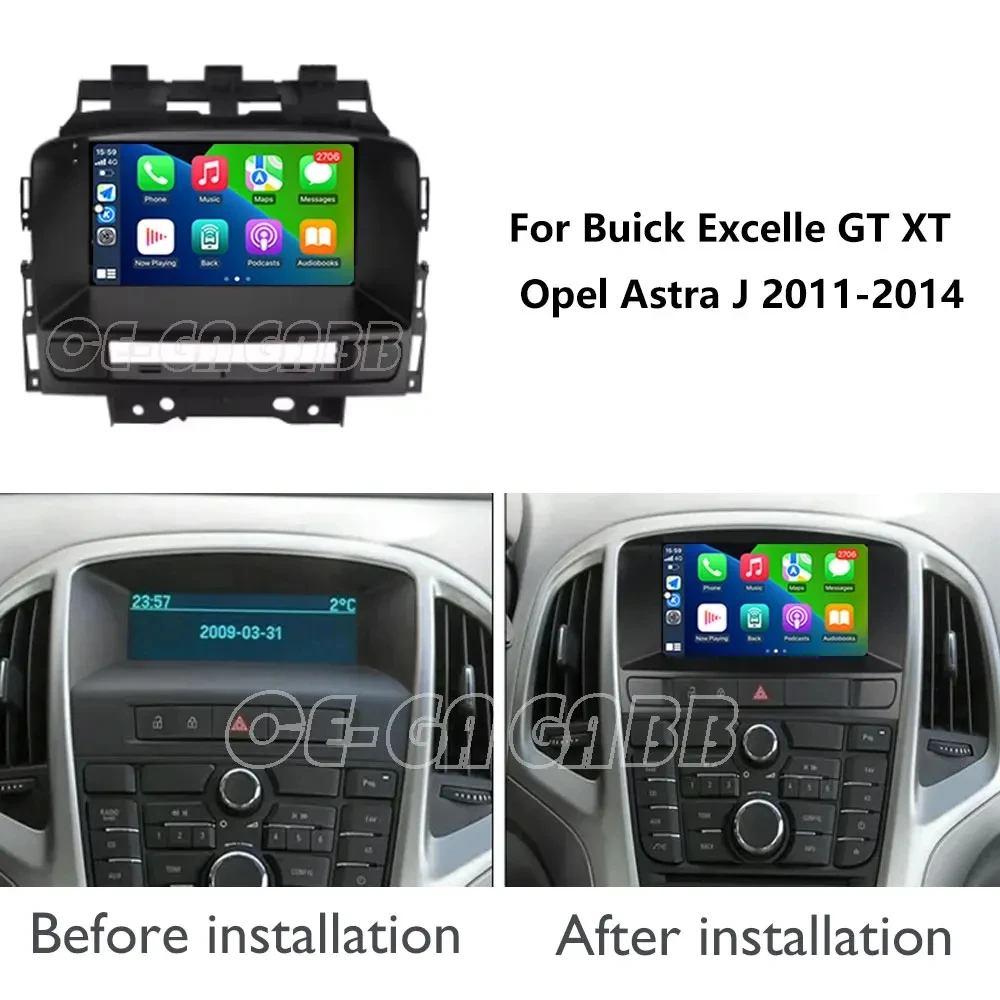2Din أندرويد 15 راديو السيارة الوسائط المتعددة ل بويك اكسل GT XT أوبل أسترا J 2010-2013 CD300 CD400 Carplay autoradio gps #2
