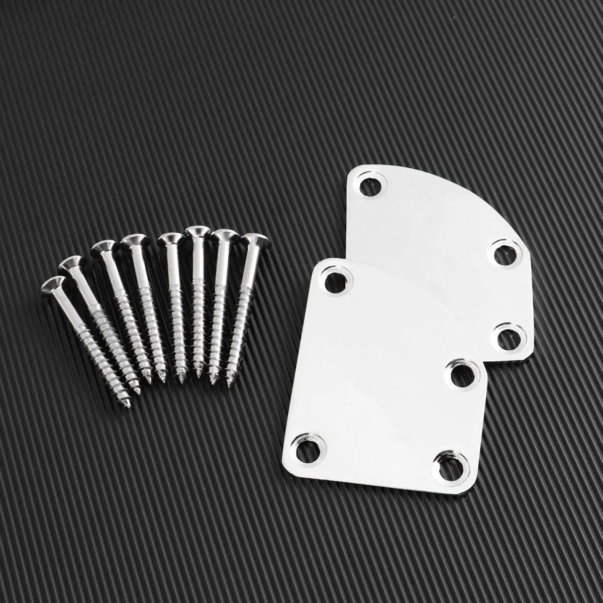 

2Pcs Metal Guitar Neck Plate for Electric and Bass Durable High Quality Material Lightweight Easy Installation Silver