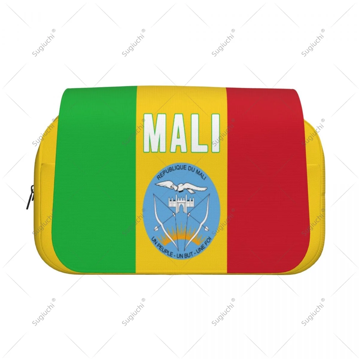 Pencil Case Scissors Bags 3D Mali Flag Double-layer Oxford Cloth Stationery Storage Pen Box Case