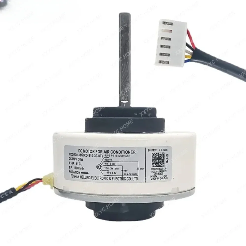 

New DC Fan Motor WZDK30-38G For Midea Air Conditioner Indoor Unit DC310V 30W 1300r/min RD-310-30-8T Conditioning Parts